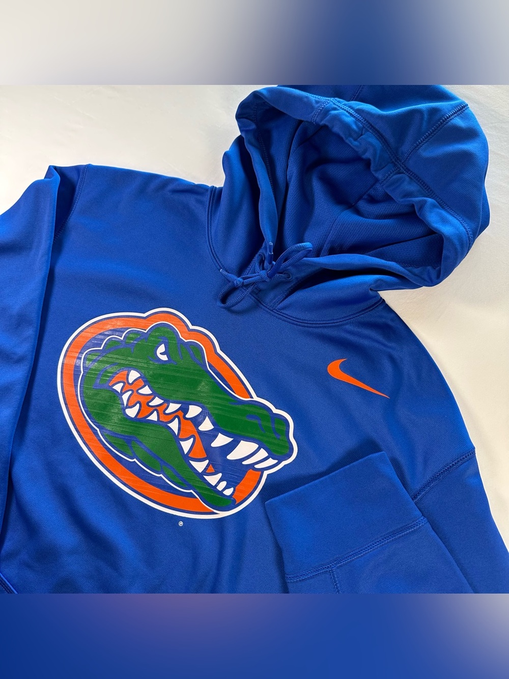 Nike Therma-FIT Florida Gators Hoodie Mens L Blue Pullover NCAA Sweatshirt
